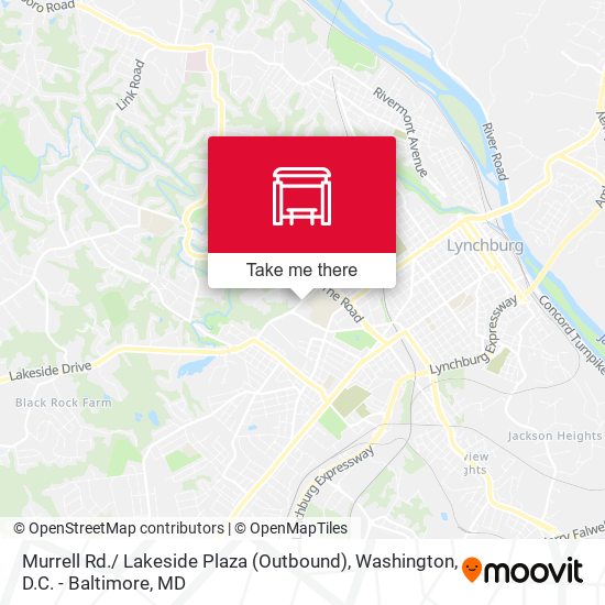 Mapa de Murrell Rd./ Lakeside Plaza (Outbound)