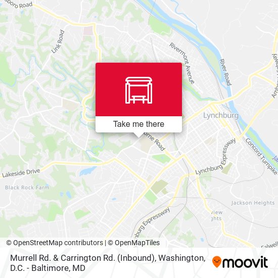 Murrell Rd. & Carrington Rd. (Inbound) map