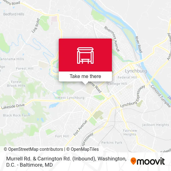 Murrell Rd. & Carrington Rd. (Inbound) map