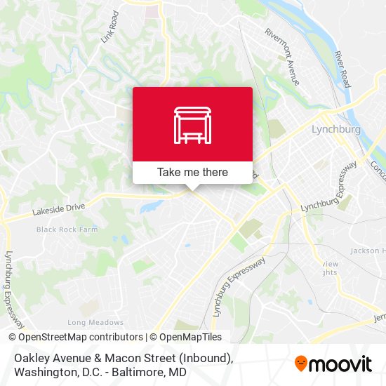 Oakley Avenue & Macon Street (Inbound) map