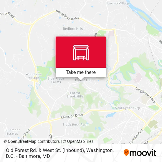 Old Forest Rd. & West St. (Inbound) map