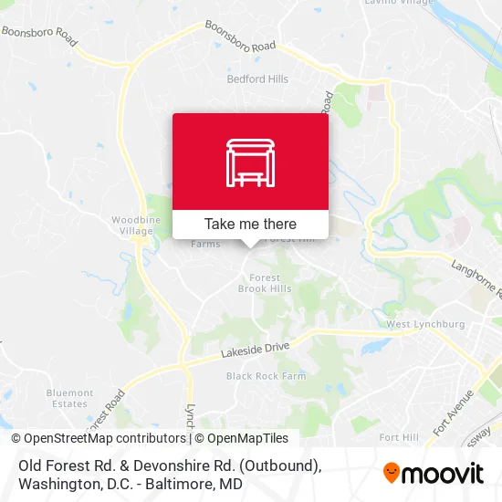 Old Forest Rd. & Devonshire Rd. (Outbound) map
