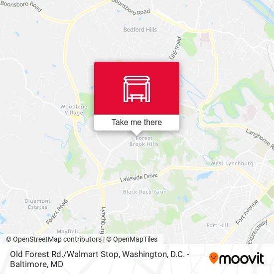 Old Forest Rd./Walmart Stop map
