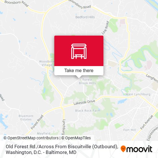 Old Forest Rd. / Across From Biscuitville (Outbound) map