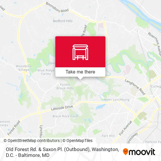 Old Forest Rd. & Saxon Pl. (Outbound) map