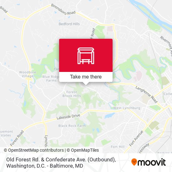 Old Forest Rd. & Confederate Ave. (Outbound) map