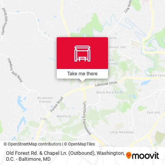 Old Forest Rd. & Chapel Ln. (Outbound) map