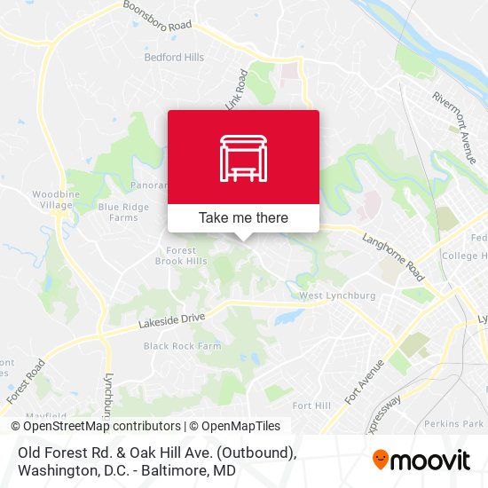 Old Forest Rd. & Oak Hill Ave. (Outbound) map