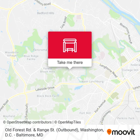 Old Forest Rd. & Range St. (Outbound) map