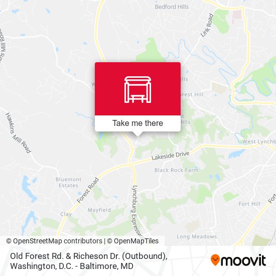 Old Forest Rd. & Richeson Dr. (Outbound) map