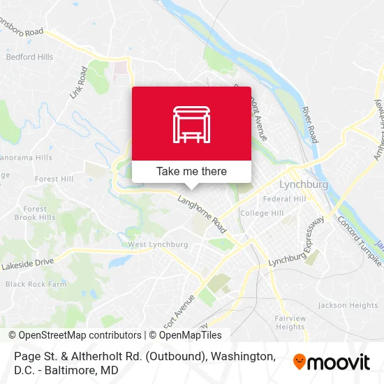 Page St. & Altherholt Rd. (Outbound) map