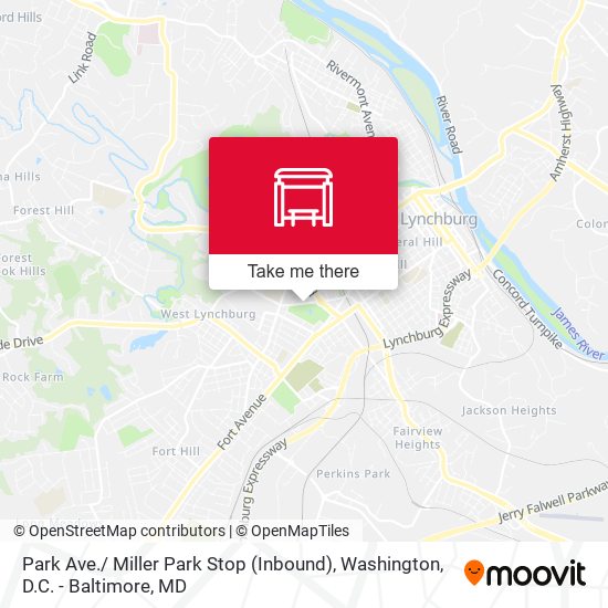 Mapa de Park Ave./ Miller Park Stop (Inbound)