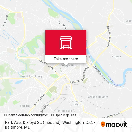 Park Ave. & Floyd St. (Inbound) map