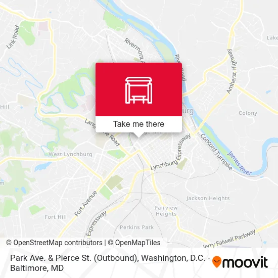 Park Ave. & Pierce St. (Outbound) map