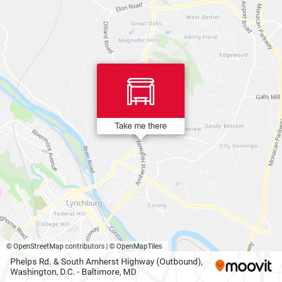 Phelps Rd. & South Amherst Highway (Outbound) map