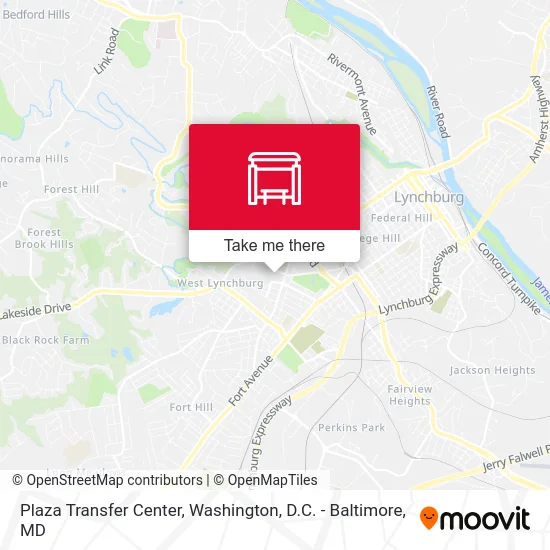Plaza Transfer Center map