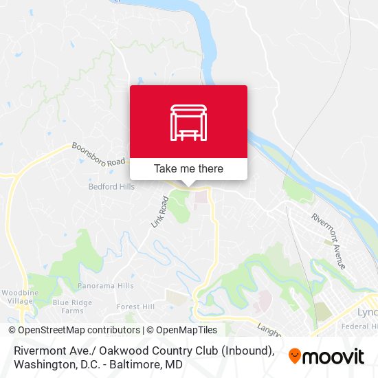 Rivermont Ave./ Oakwood Country Club (Inbound) map