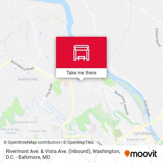 Rivermont Ave. & Vista Ave. (Inbound) map