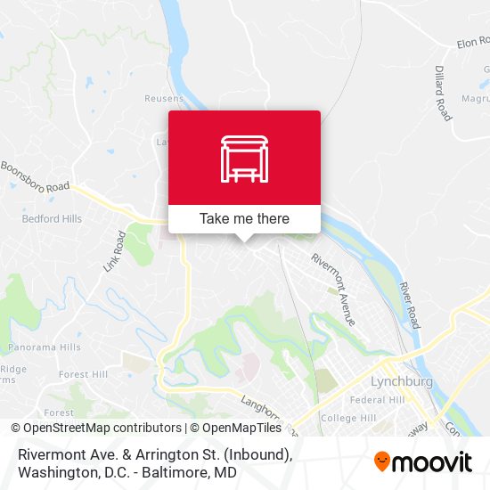 Rivermont Ave. & Arrington St. (Inbound) map