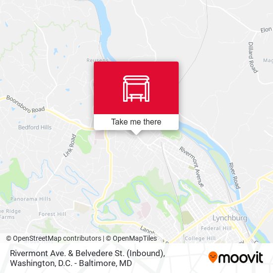 Rivermont Ave. & Belvedere St. (Inbound) map