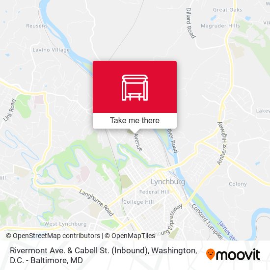 Rivermont Ave. & Cabell St. (Inbound) map