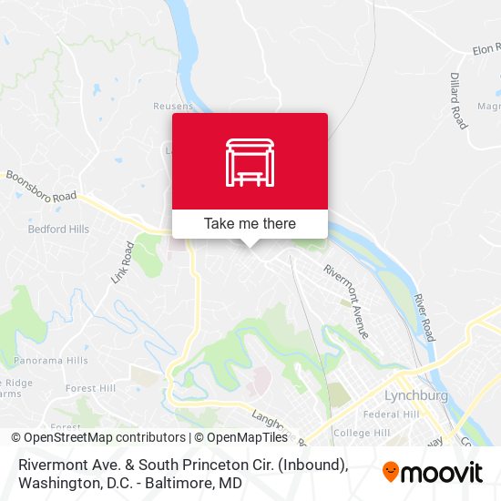 Rivermont Ave. & South Princeton Cir. (Inbound) map