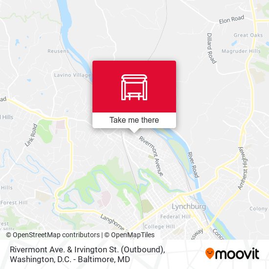 Mapa de Rivermont Ave. & Irvington St. (Outbound)