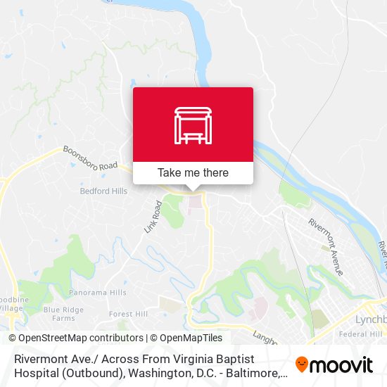 Rivermont Ave./ Across From Virginia Baptist Hospital (Outbound) map