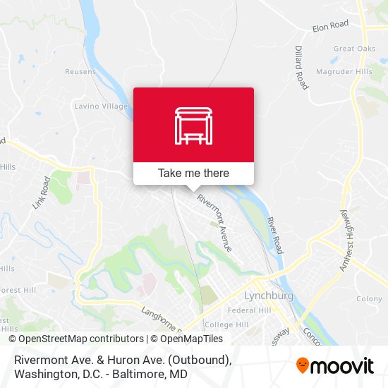 Mapa de Rivermont Ave. & Huron Ave. (Outbound)