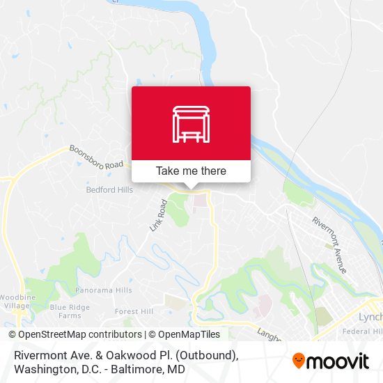 Mapa de Rivermont Ave. & Oakwood Pl. (Outbound)