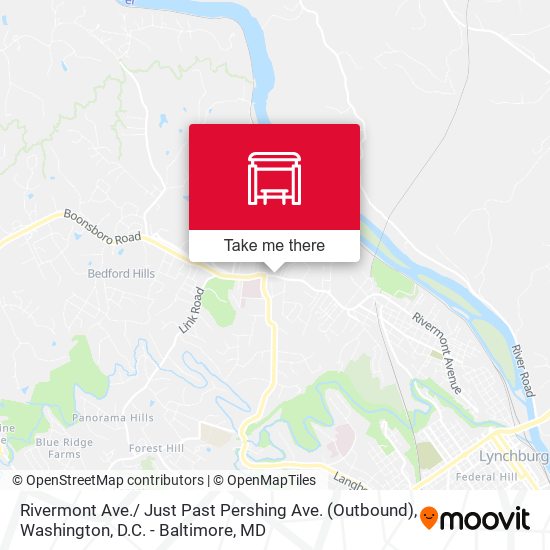 Rivermont Ave./ Just Past Pershing Ave. (Outbound) map