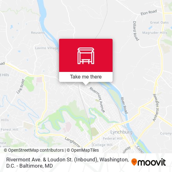 Rivermont Ave. &  Loudon St. (Inbound) map