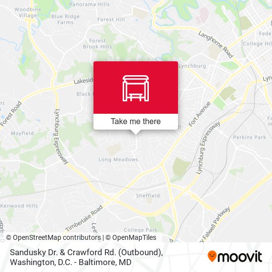 Mapa de Sandusky Dr. & Crawford Rd. (Outbound)