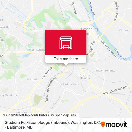 Stadium Rd. / Econolodge (Inbound) map