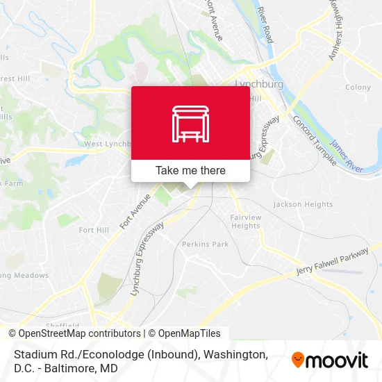Stadium Rd. / Econolodge (Inbound) map