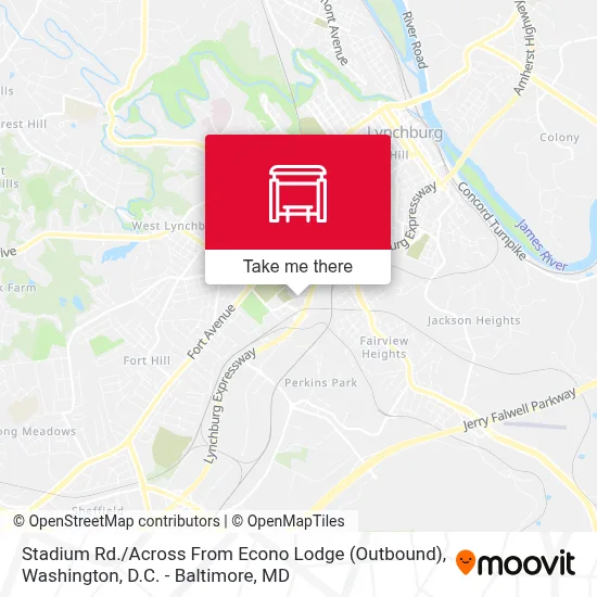 Stadium Rd. / Across From Econo Lodge  (Outbound) map