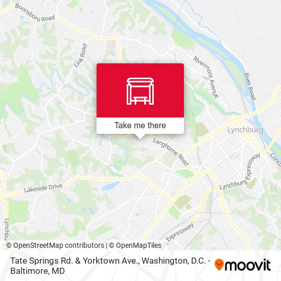 Tate Springs Rd. & Yorktown Ave. map