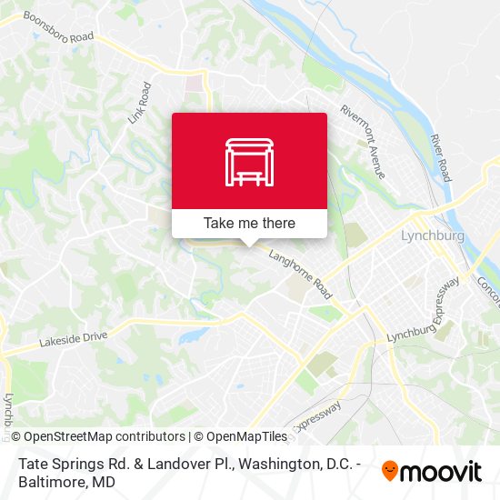 Tate Springs Rd. & Landover Pl. map