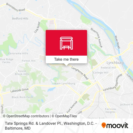 Tate Springs Rd. & Landover Pl. map