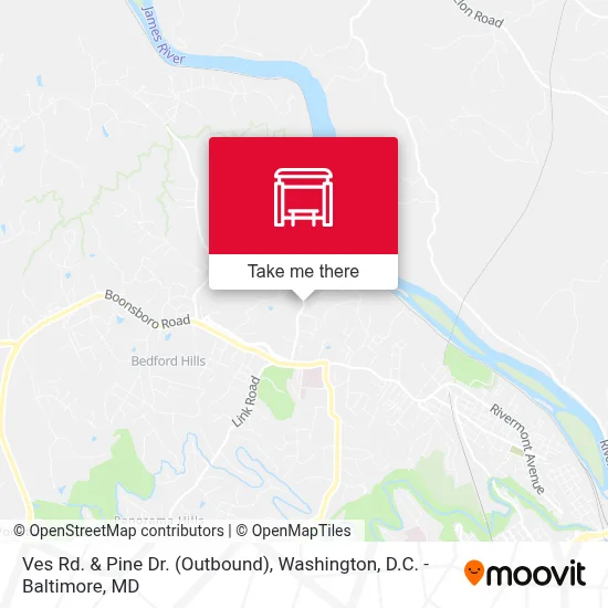Ves Rd. & Pine Dr. (Outbound) map