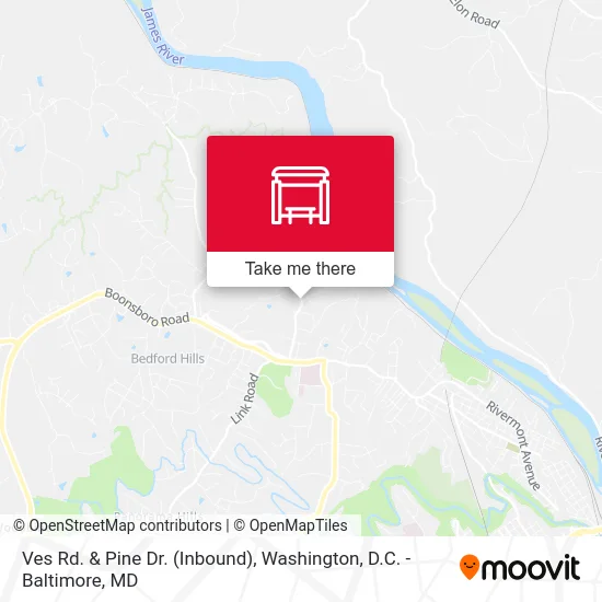 Ves Rd. & Pine Dr. (Inbound) map