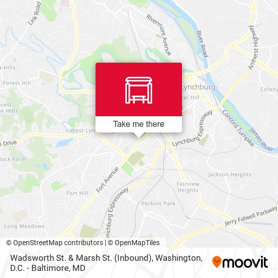 Wadsworth St. & Marsh St. (Inbound) map
