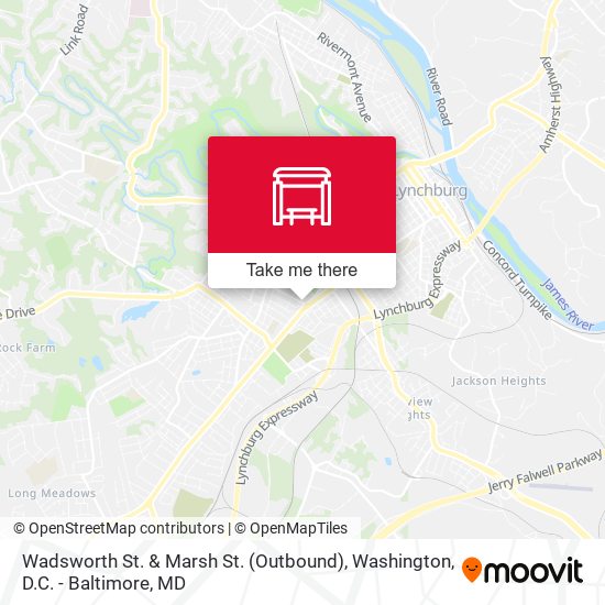 Mapa de Wadsworth St. & Marsh St. (Outbound)