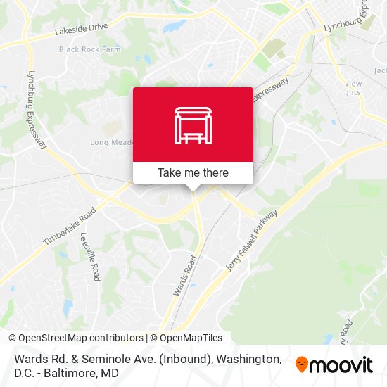 Mapa de Wards Rd. & Seminole Ave. (Inbound)