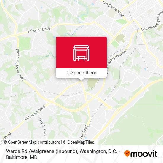 Wards Rd./Walgreens (Inbound) map