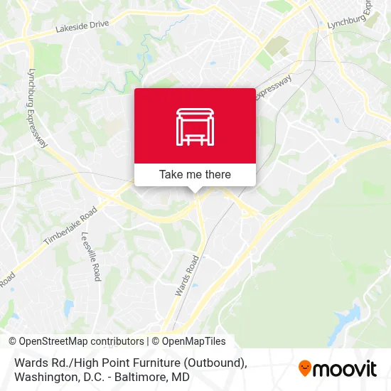 Wards Rd. / High Point Furniture (Outbound) map