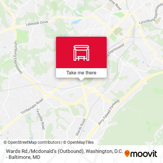 Mapa de Wards Rd. / Mcdonald's (Outbound)