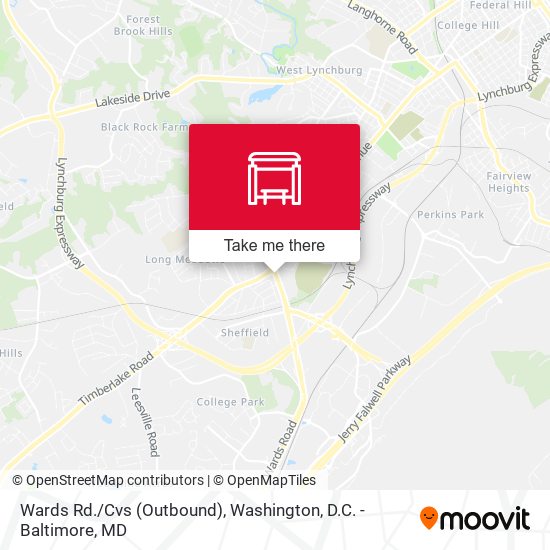 Mapa de Wards Rd./Cvs (Outbound)