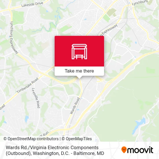Wards Rd. / Virginia Electronic Components (Outbound) map