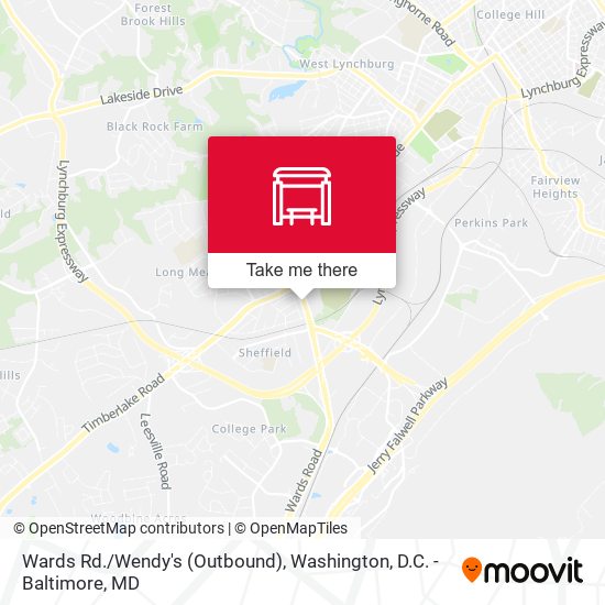 Wards Rd./Wendy's (Outbound) map